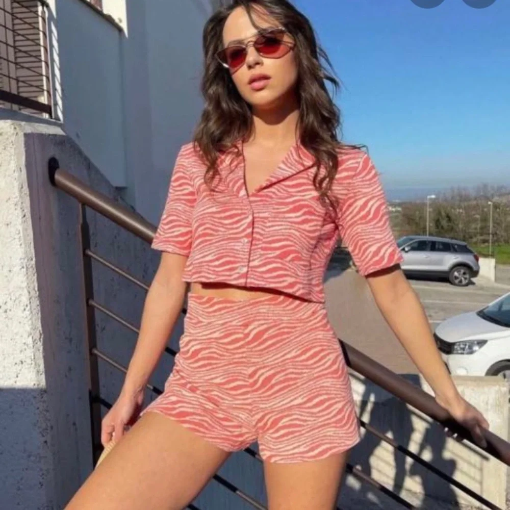 Zara Jacquard pink top - Picture 3 of 4